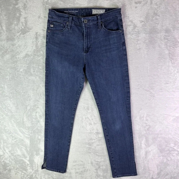 Ag Adriano Goldschmied Denim - Adrianno Goldschmeid Anthropologie Size 28 The High Rise Stevie Ankle Jeans